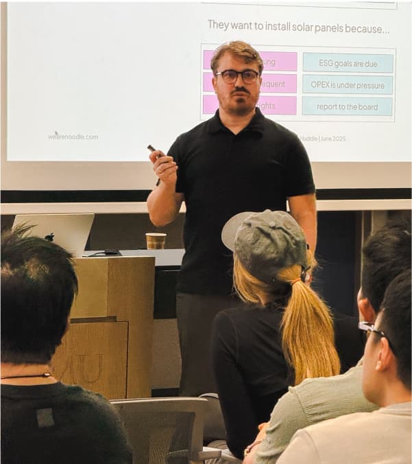 Portrait of Thomas Budin, CEO of We Are Noodle